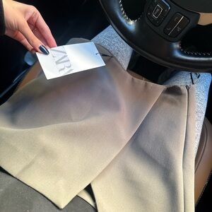 ZARA Gray Fashion Skirt